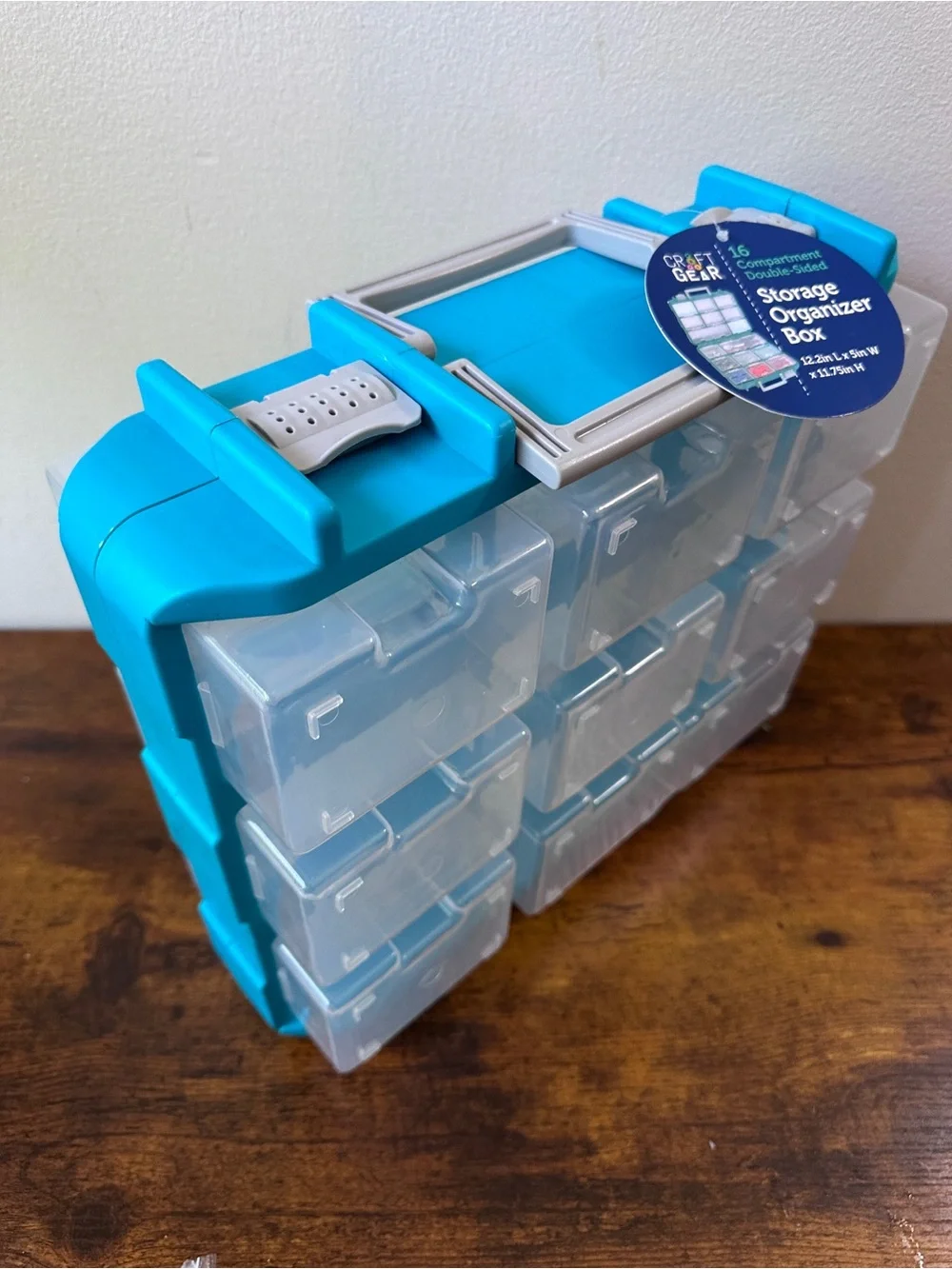 Modular 9-Drawer Plastic Storage Organizer - Turquoise